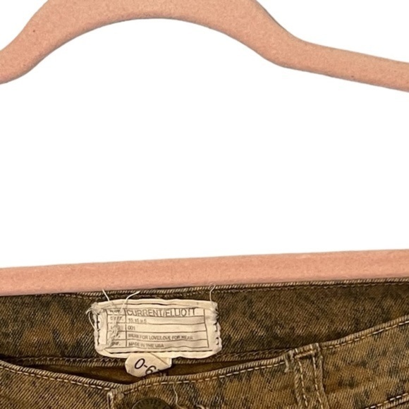 Current/Elliott Women's Y2K Boa Print Ankle Skinny Jeans in Brown Size 29 - Picture 4 of 10